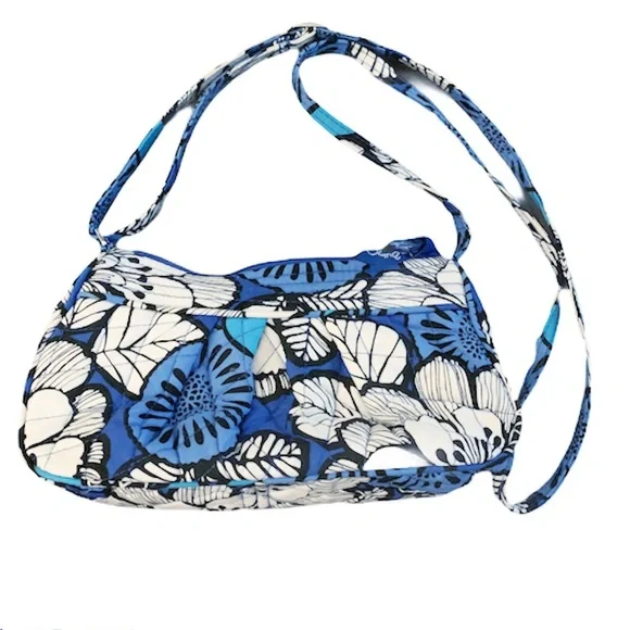 Y2K Vera Bradley Frannie Blue Bayou Small Crossbody Purse - Picture 2 of 8